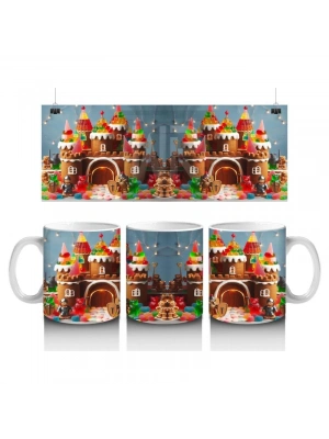 Çocuklara Sütü Sevdiren Şekerden Masal Şatosu Desenli Kupa Bardak