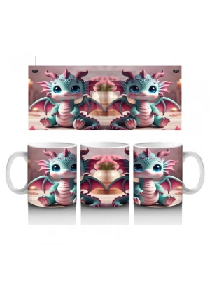 Çocuklara Sütü Sevdiren Sevimli Bebek Ejderha Kupa Bardak