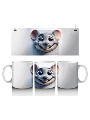 Çocuklara Sütü Sevdiren Şirin Tek Fare Kupa Bardak