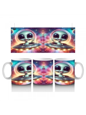 Çocuklara Sütü Sevdiren UFO Arkadaşları Kupa Bardak