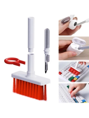 ®  Çok Amaçlı Kırmızı Hassas Fırça Başlıklı  Bilgisayar Laptop Temizleme Fırçası
