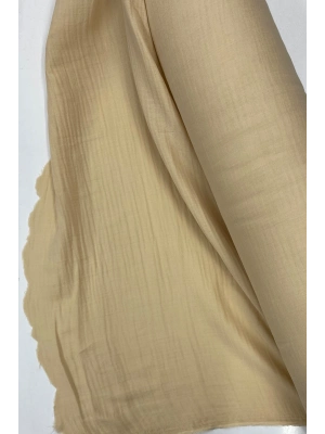 Çok Amaçlı Müslin Pamuklu Bebek Örtü ve Battaniye Kumaşı Müslin Bez Bej 80