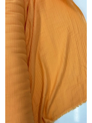 Çok Amaçlı Müslin Pamuklu Bebek Örtü ve Battaniye Kumaşı Müslin Bez Turuncu 7