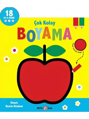 Çok Kolay Boyama Elmalı Resim Kitabım