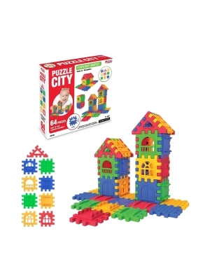 ÇOK SATAN 03702 Dede, Puzzle City 64 Parça