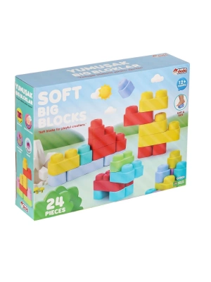 ÇOK SATAN 04006 Yumuşak Big Bloklar 24 Parça -Dede