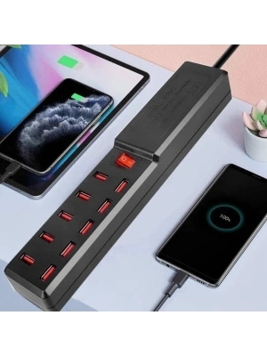 ÇOK SATAN 10 Portlu USB Şarj Adaptörü