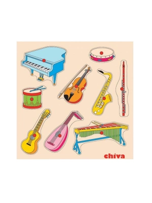 ÇOK SATAN 1004-CS Chiva, Müzik Aletleri Ahşap Puzzle