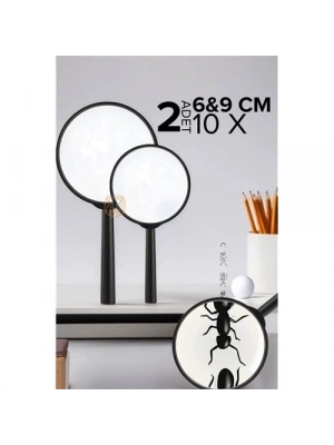 ÇOK SATAN 10X Büyüteç 6 ve 9 cm 2 li SET