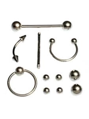 ÇOK SATAN 11 Parça Piercing (cerrahi Çelik) Ve Piercing Topu Seti Piirsing