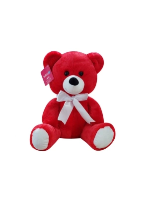 ÇOK SATAN 1178KR Selay, Oturan Ayı 37 cm Kırmızı