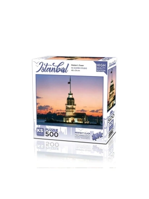 ÇOK SATAN 20059 Kız Kulesi Gün İstanbul 500 Parça Puzzle -KS Puzzle