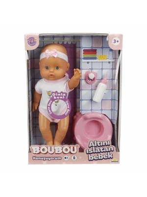 ÇOK SATAN 2030121 Sunman, Boubou Altını Islatan ve Konuşan Bebek Seti 30 cm