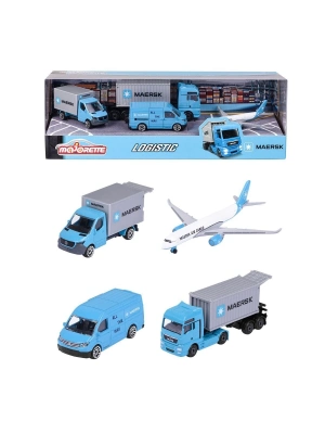 ÇOK SATAN 212057290 Majorette MAERSK Lojistik Arabaları 4 Parça -Simba