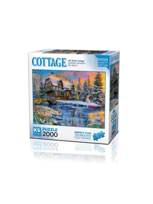 ÇOK SATAN 22526 Old Winter Cottage 2000 Parça Puzzle -KS Puzzle