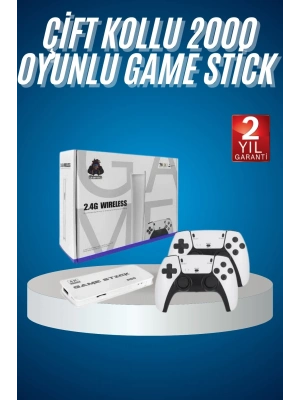 ÇOK SATAN 2.4 GHZ Oyun Konsolu Çift Konsol 4K Ultra Hd Game Stick