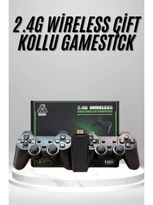 ÇOK SATAN 2.4g Uyumlu Kablosuz Çift Kol Atari Retro 20000 Oyun Game Stick