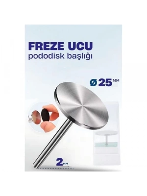 ÇOK SATAN 25 mm Pododisk Başlığı - Pododisk Freze Ucu Profesyonel Paslanmaz Çelik