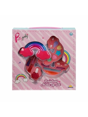 ÇOK SATAN 2601 SUN-RST-PRP-Güzellik Set Makyaj Gökkuşağı Şekilli 3 Katmanlı