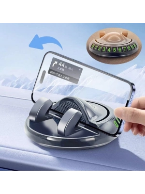 ÇOK SATAN 360° Dönebilen Yapışkanlı Numaratörlü Araç Telefon Tutucu