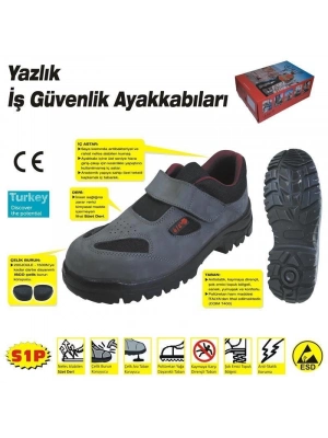 ® 414 YAZLIK S1 44 No Çelik Burunlu Ayakkabı