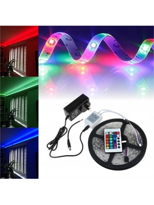 ÇOK SATAN 5 Metre Rgb Şerit Led Seti-iç Ve Dış Mekan Silikonlu-tak Çalıştır