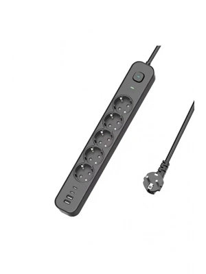 ÇOK SATAN 5 Prizli Akım Korumalı Uzatma Kablosu | 2xusb-a + 2xusb-c | 3680w - 2m Kablo