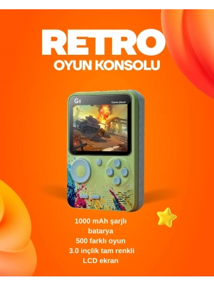 ÇOK SATAN 500 Oyun Hafızalı G5 Game Box – Renkli LCD Ekranlı