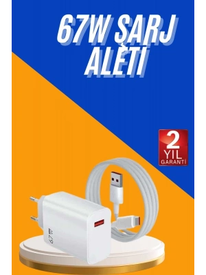 ÇOK SATAN 67W Hızlı Şarj Yüksek Voltaj Korumalı Type C Şarj Adaptörü