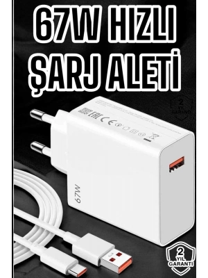 ÇOK SATAN 67W Şarj Aleti Turbo Hızlı Type-C Şarj