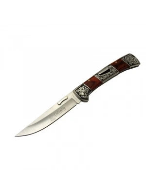 ÇOK SATAN A 3159 A Kamp Çakı 24 Cm - İşlemeli Gül Ağacı Saplı, Kemerlikli