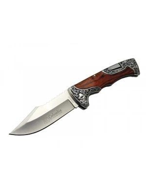 ÇOK SATAN A3157a Av / Kamp Çakı 23 Cm - Gül Ağacı İşlemeli Saplı
