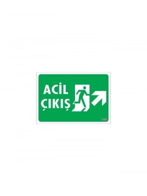 ® Acil Çıkış Uyarı Levhası 17,5x25 KOD: 946