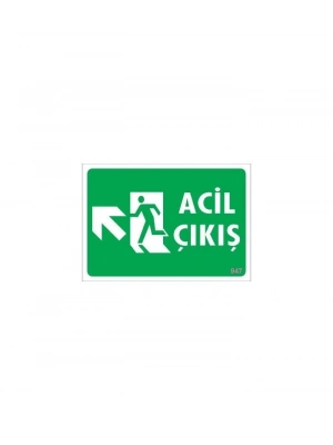 ® Acil Çıkış Uyarı Levhasi 25x35 KOD: 947