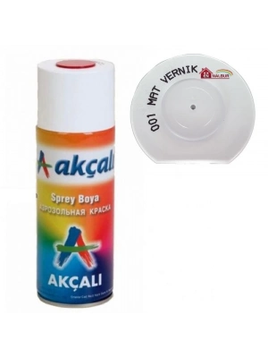 ® Akçalı Sprey Boya 400 001 Mat Vernik