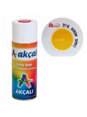 ® Akçalı Sprey Boya 400 ml 316 Krom Sarı