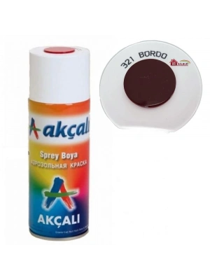 ® Akçalı Sprey Boya 400 ml 321 Bordo