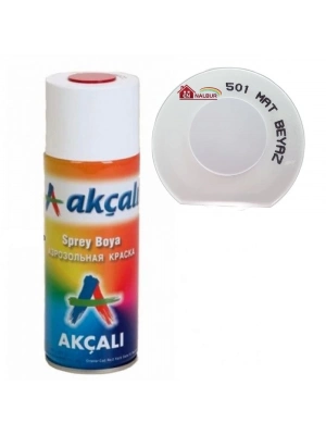 ® Akçalı Sprey Boya 400 ml 501 Mat Beyaz