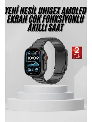 ÇOK SATAN Akıllı Saat Arama Konuşma GPS ve NFC Özelliği 3 Kordonlu Amoled Ekran