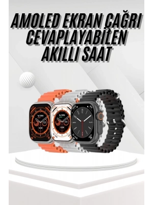 ÇOK SATAN Akıllı Saat Bleutooth Bağlantılı Akıllı Saat Amoled Ekran 49 MM