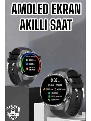 ÇOK SATAN Akıllı Saat Bluetooth Bağlantılı Amoled Ekran Uyku ve Sağlık Takibi