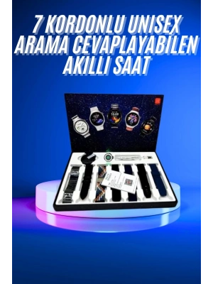 ÇOK SATAN Akıllı Saat Çoklu Kordon Seçenekli Dokunmatik Ekran Nabız Sensörlü
