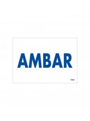 ® Amabar Uyarı Levhası 17,5x25 KOD:1652