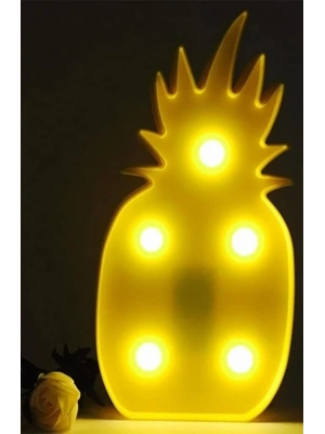 ÇOK SATAN Ananas Şeklinde Ledli Dekoratif Eğlenceli Çocuk Gece Lambası