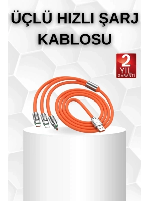 ÇOK SATAN Android ve İOS Uyumlu 180 Derece Type-c Şarj Kablosu