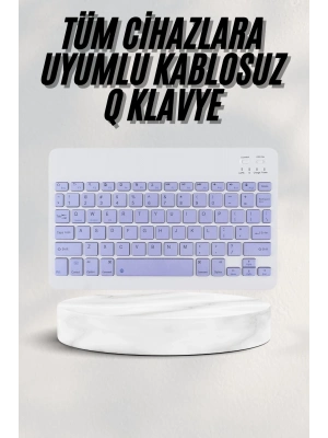 ÇOK SATAN Android ve İOS Uyumlu Bluetooth Kablosuz Türkçe Q Klavye Renkli