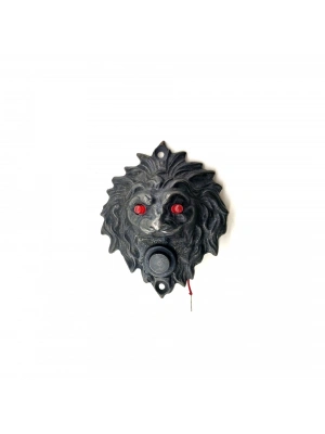 ÇOK SATAN Antika Tarz Dekoratif Pirinç  Kapı Zili - 100x78 Mm, Oksit, Led Işıklı