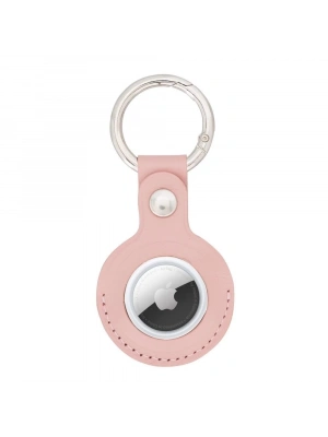 ÇOK SATAN Apple AirTag Uyumlu Deri Anahtarlık, NU2 Pembe