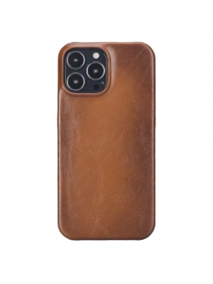 ÇOK SATAN Apple iPhone 13 Pro Max Uyumlu Deri Arka Kapak UJ RST2EF Taba