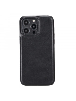 ÇOK SATAN Apple iPhone 14 Pro Max Uyumlu Deri Arka Kapak ROCK RST1
